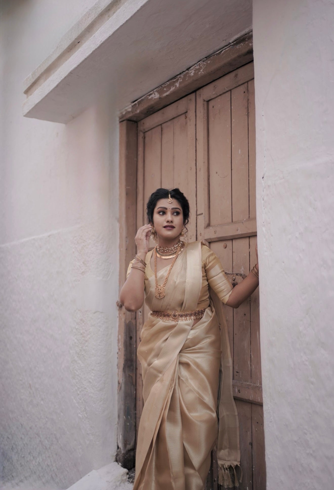 CS05-Golden Banarasi Warm Silk Saree