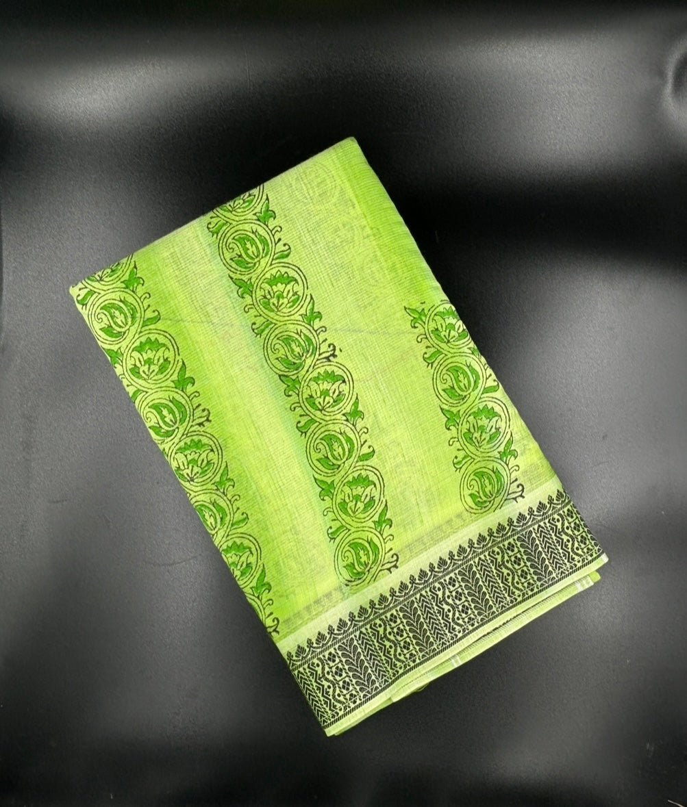 CC24- cotton colour jaq border saree