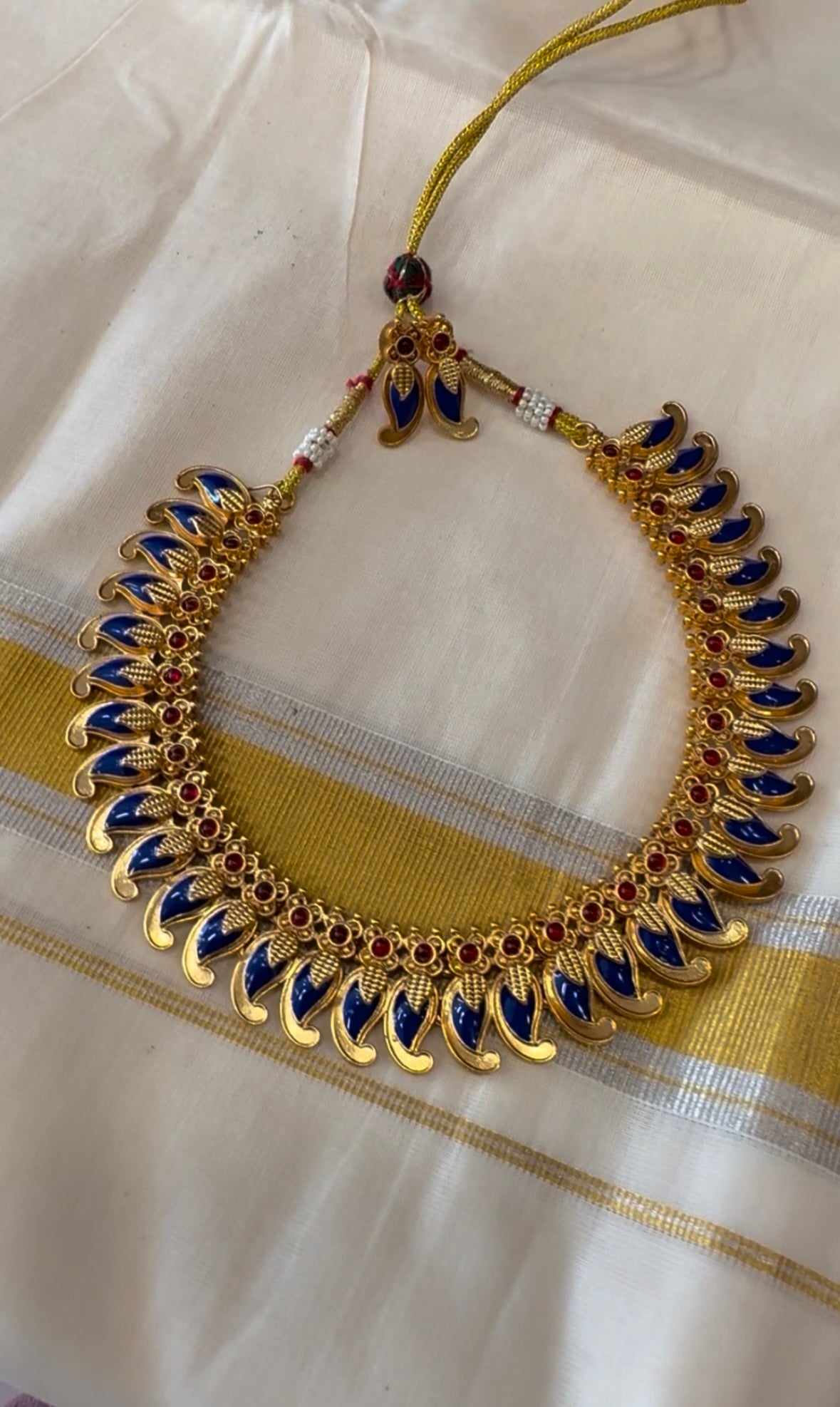 JL10042011/2 Palakka neck set jewellery