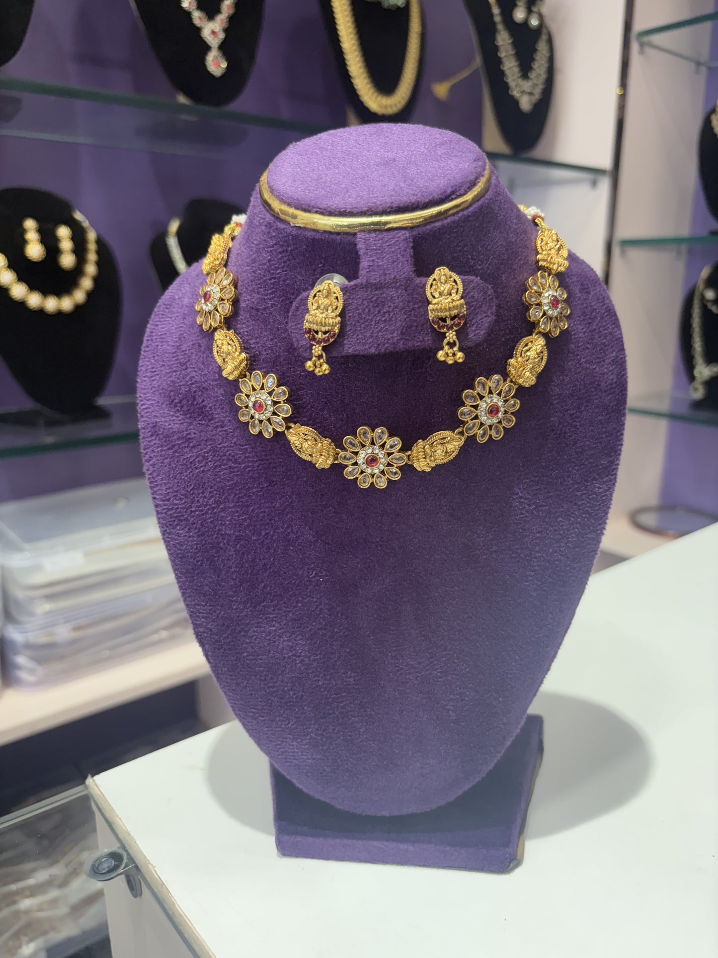 JL10036011 Flower neck set jewellery