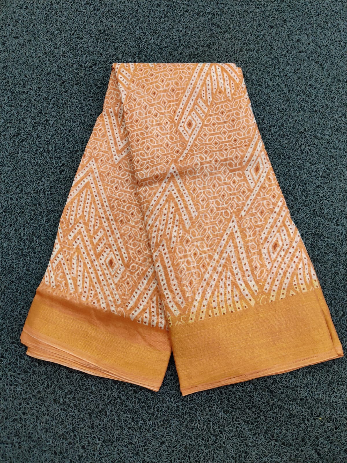 LINEN COTTON SAREE OFF01
