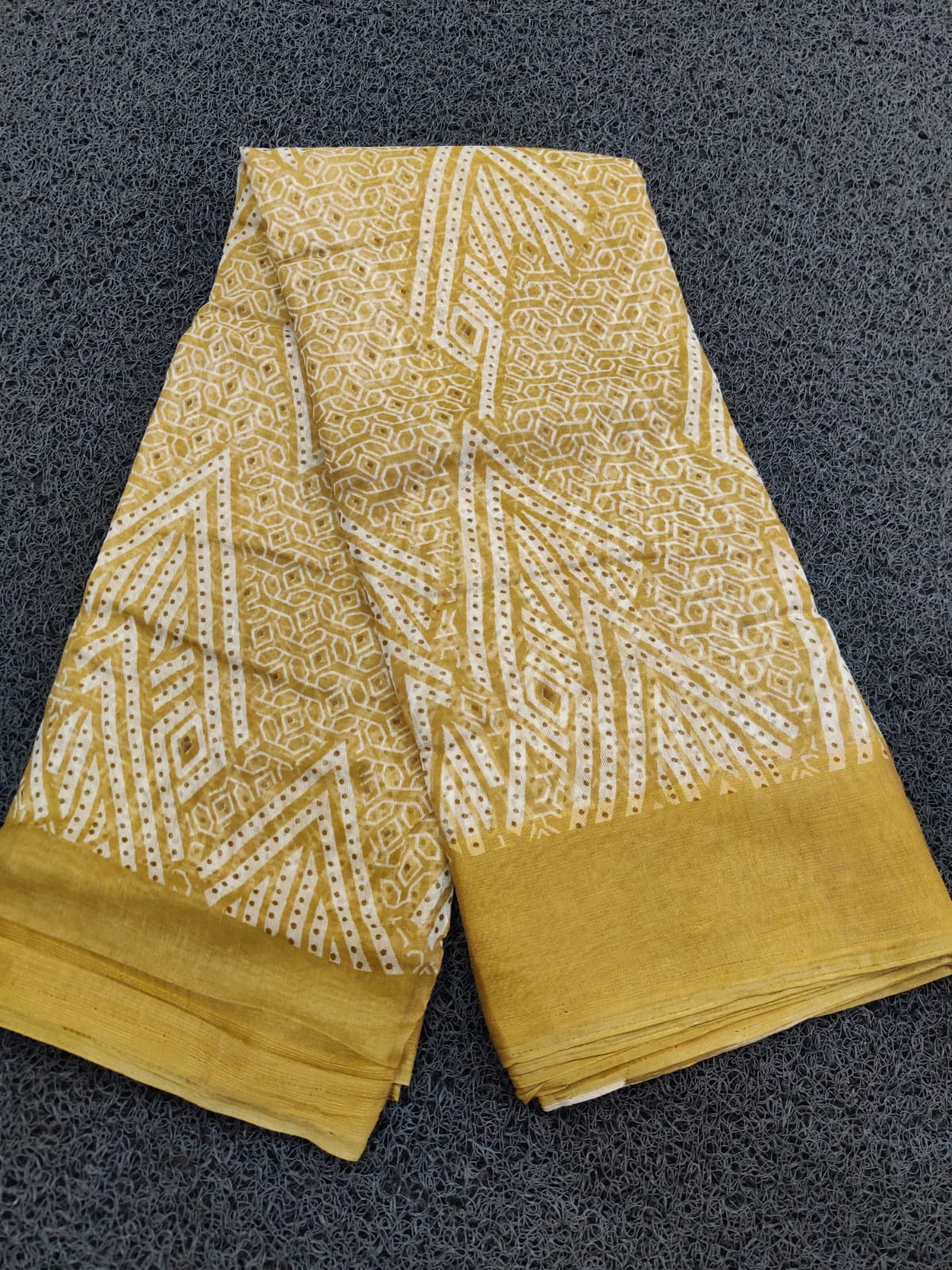 LINEN COTTON SAREE OFF01