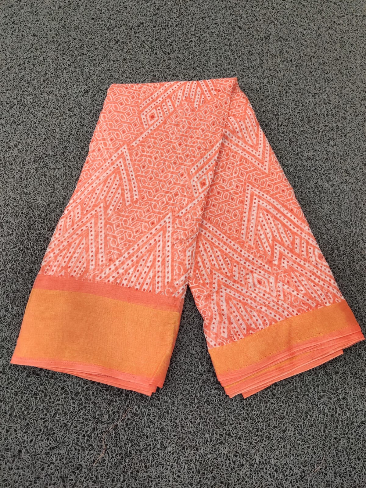 LINEN COTTON SAREE OFF01