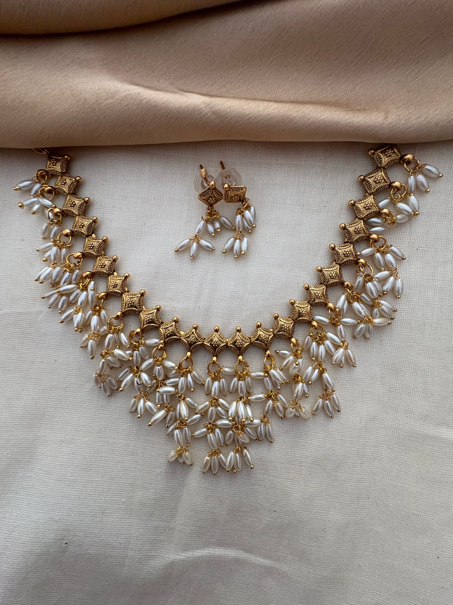 JL10058511/1 Rice pearl necklace JEWELLERY