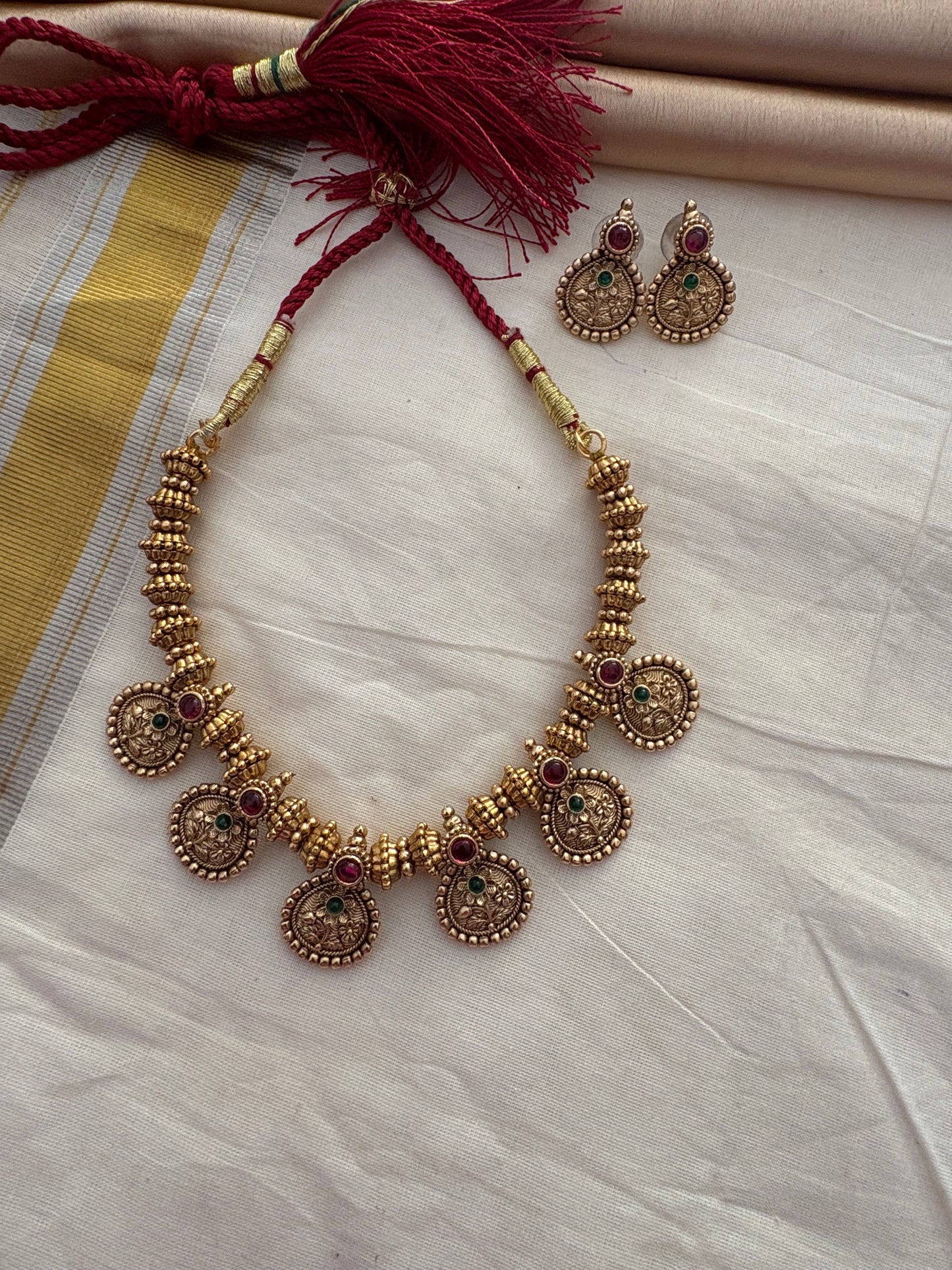 JL20048011 Saipalavi antique necklace JEWELLERY