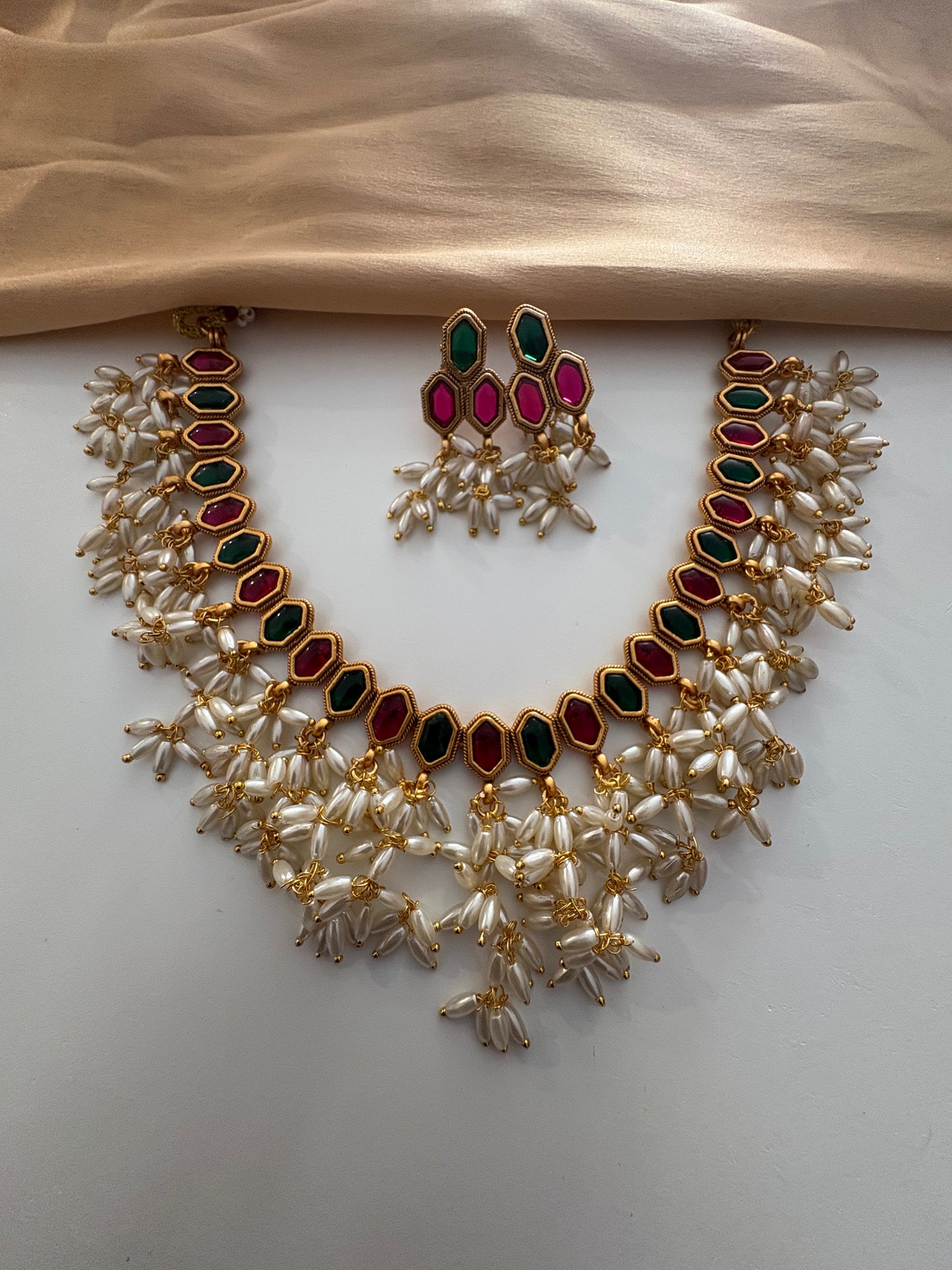 JL10073511 Rice pearl necklace JEWELLERY