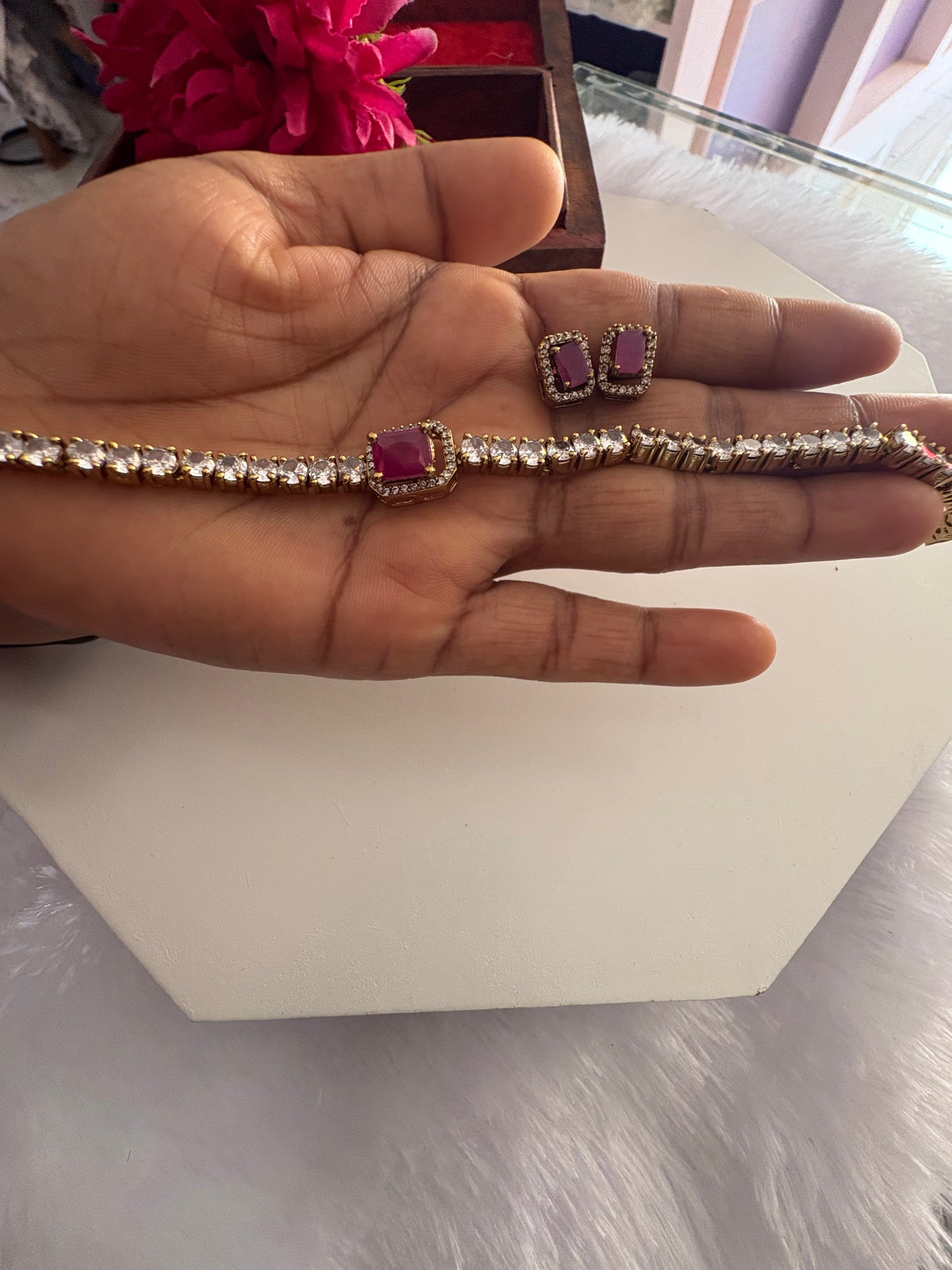 JL100675102 Diya necklace JEWELLERY (4 in 1)