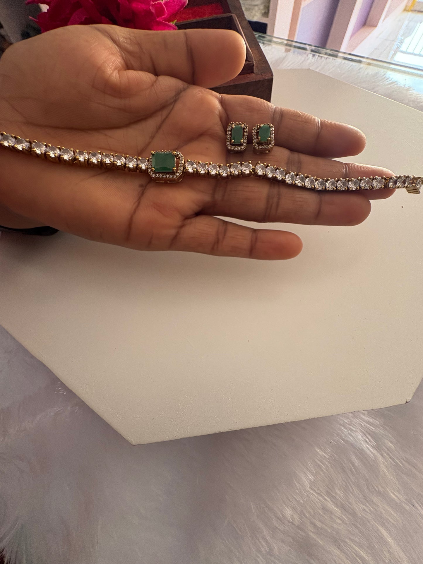 JL100675102 Diya necklace JEWELLERY (4 in 1)