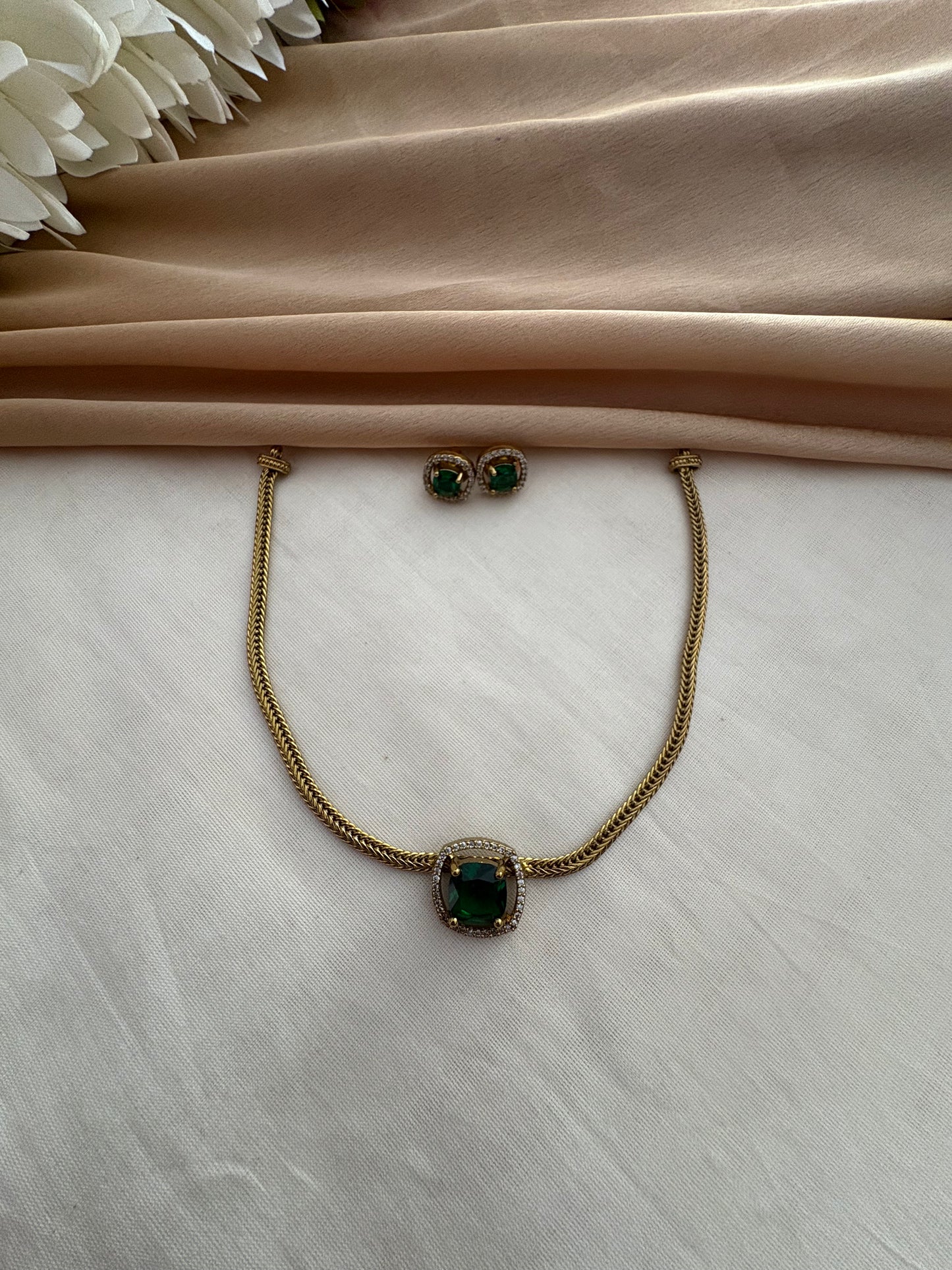 JL20030022 Ruby Stone necklace