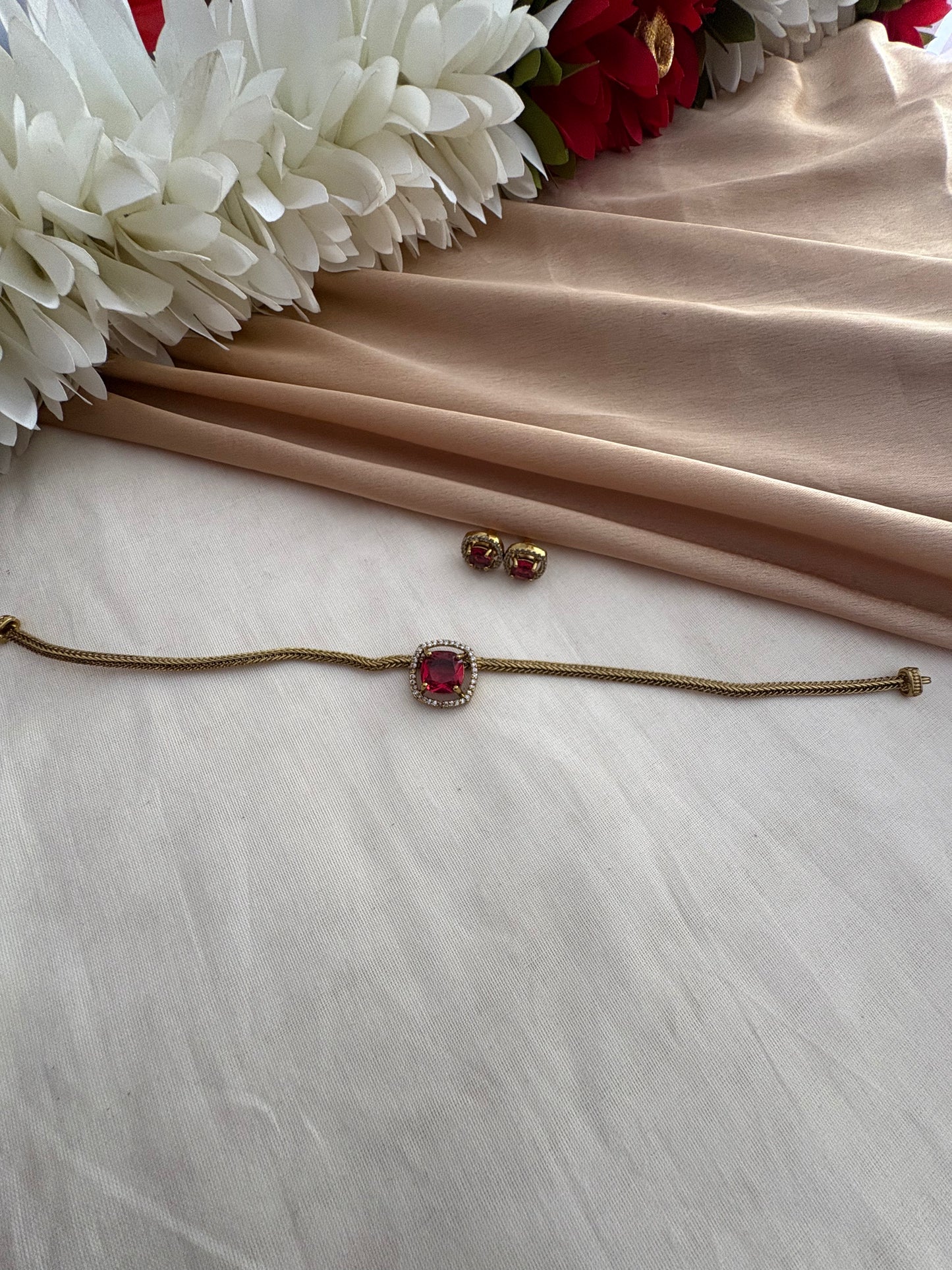 JL20030022 Ruby Stone necklace