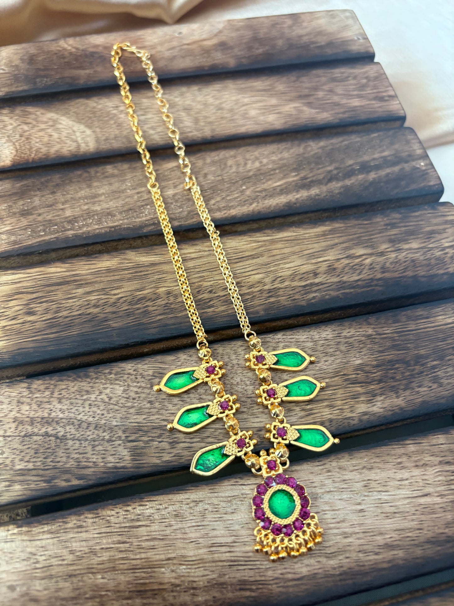 JL30019022 Simple Palakka neck set JEWELLERY