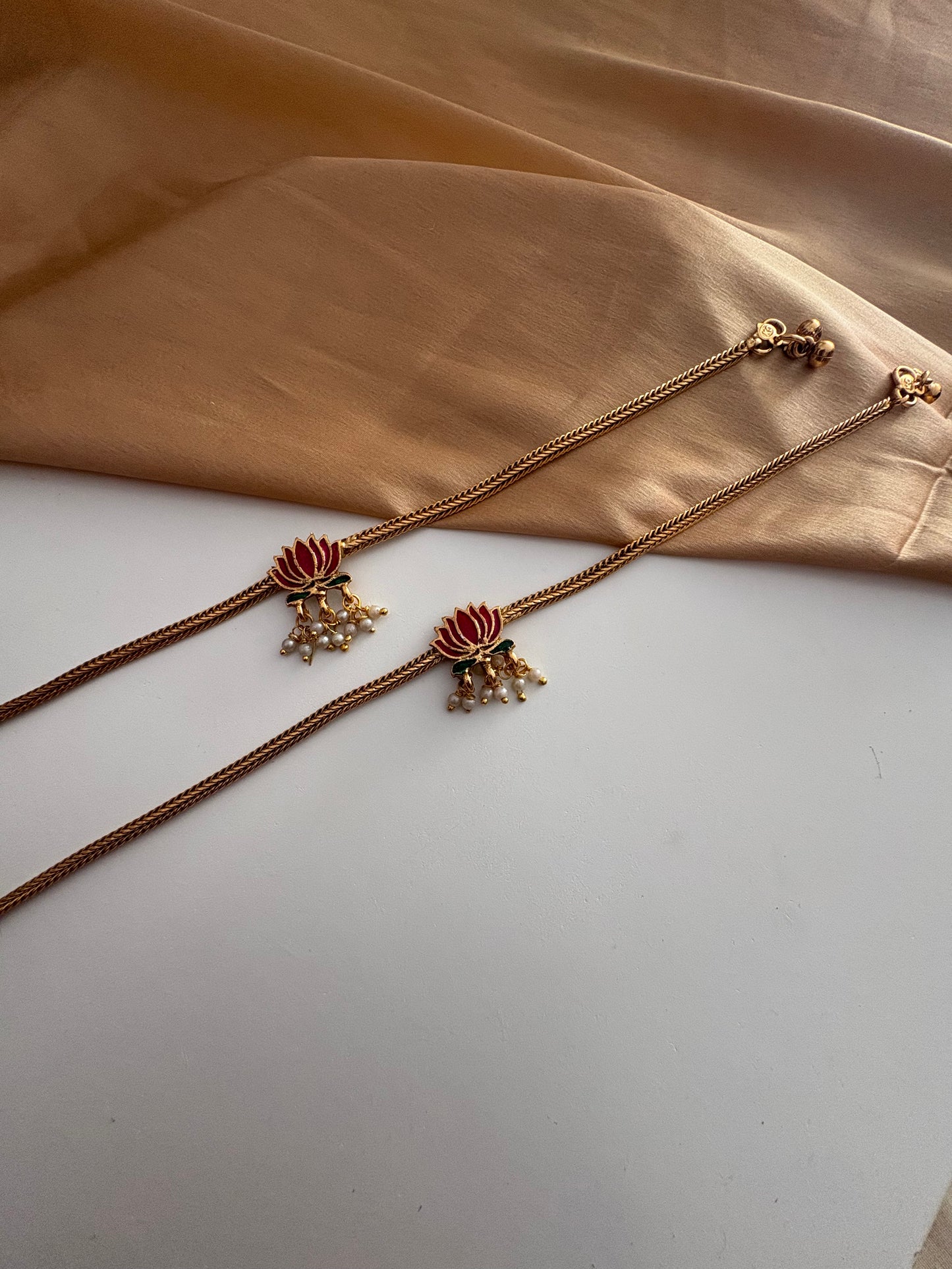 JL20039022 Lotus anklet JEWELLERY
