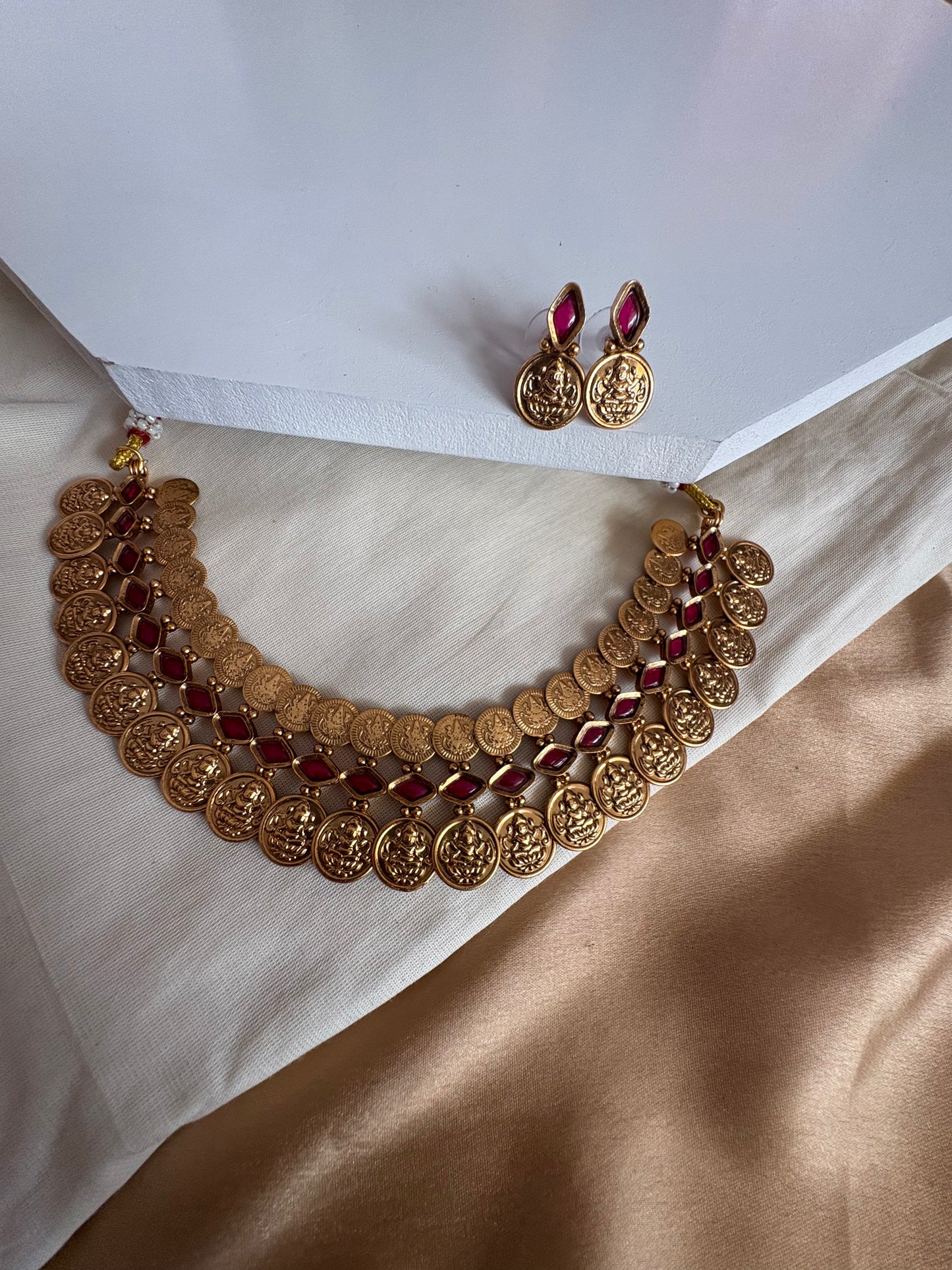 JL20058022 Mini Double Coin necklace