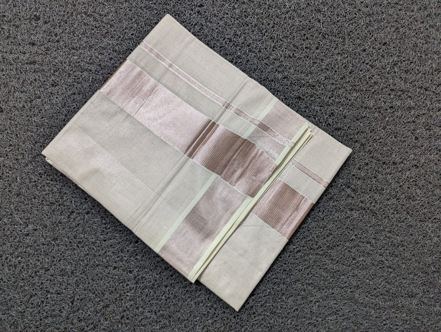 SS22- Rose gold tissue saree