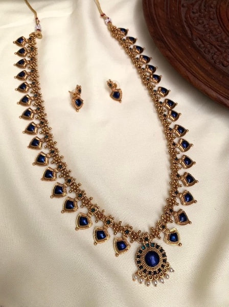 LN01 palaka long set jewellery