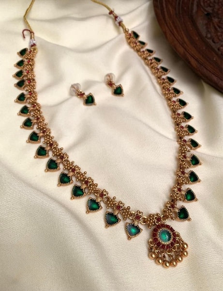 LN01 palaka long set jewellery