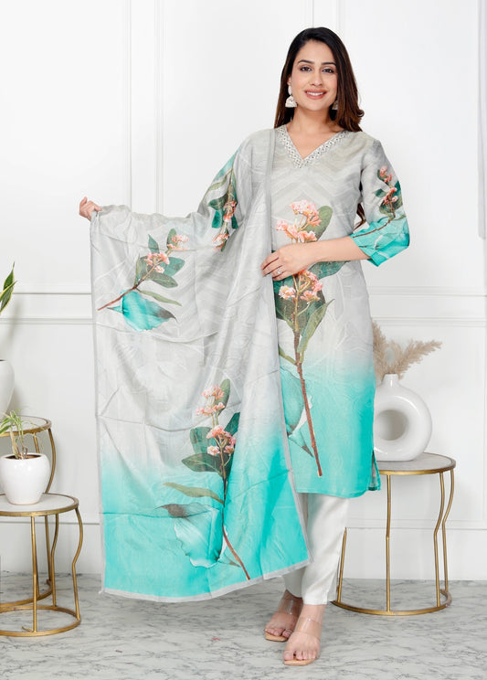 AB01- Digital printed Kurthi set Ready to wear