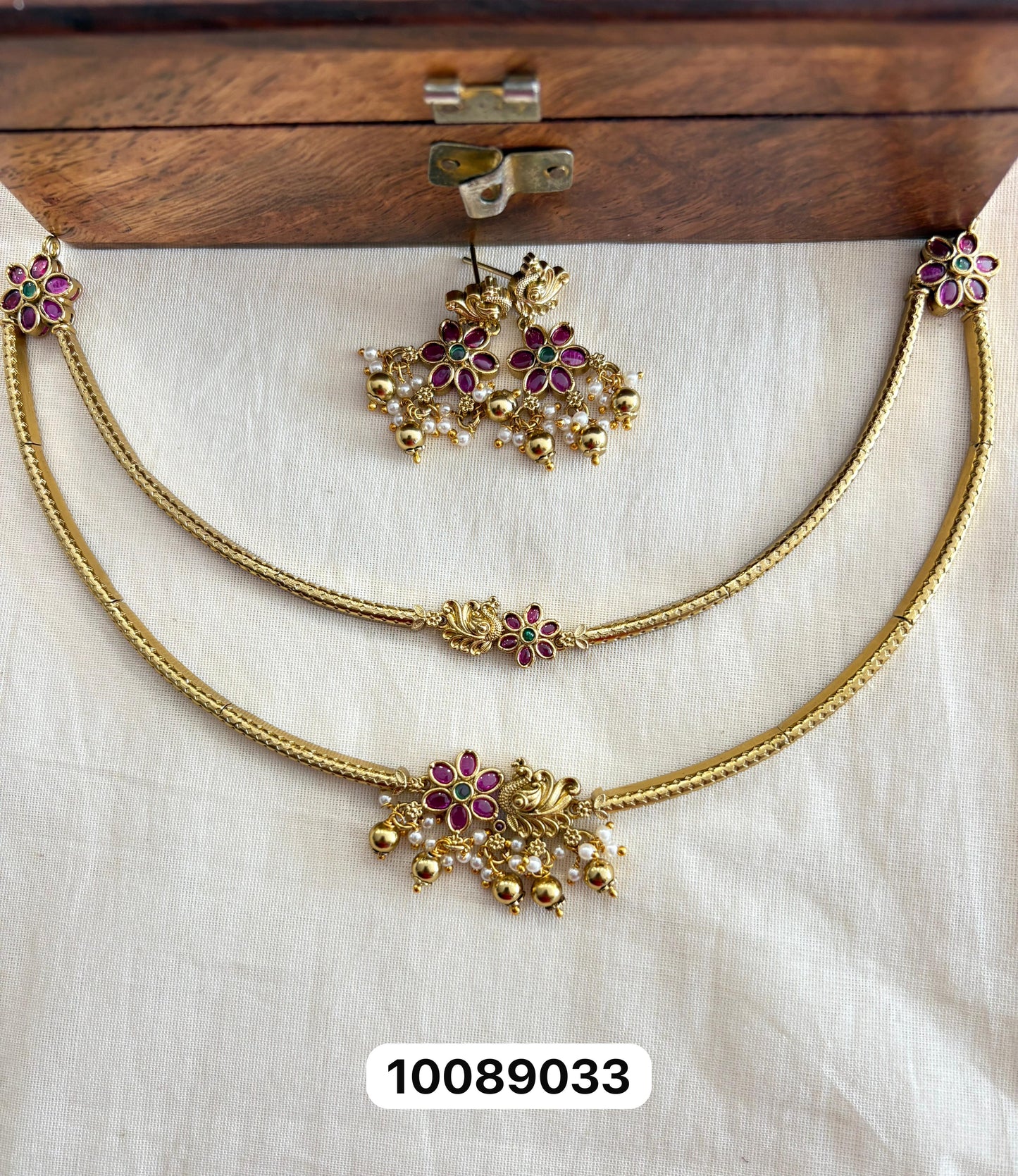 JL10089011 2 Layer Antique necklace JEWELLERY