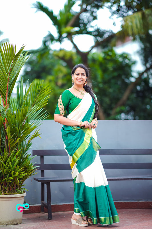 SS52- Bottle green tye and dye saree