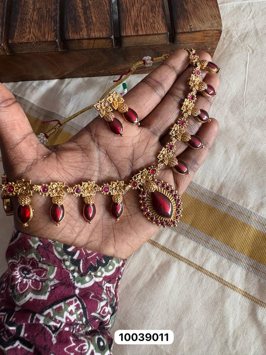 JL10039011 Short Palakka necklace JEWELLERY