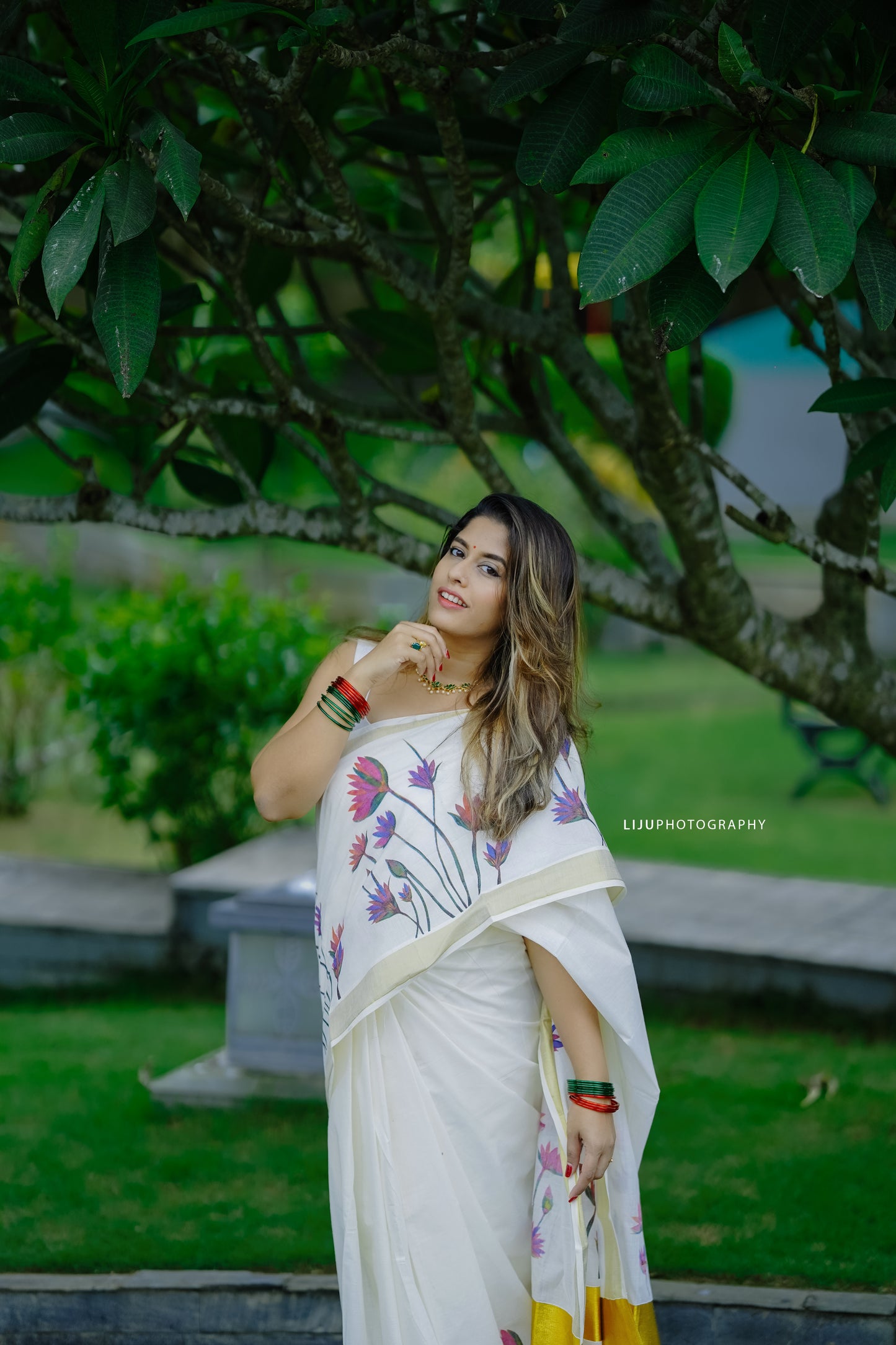 SS93- Ambal cotton kasavu saree