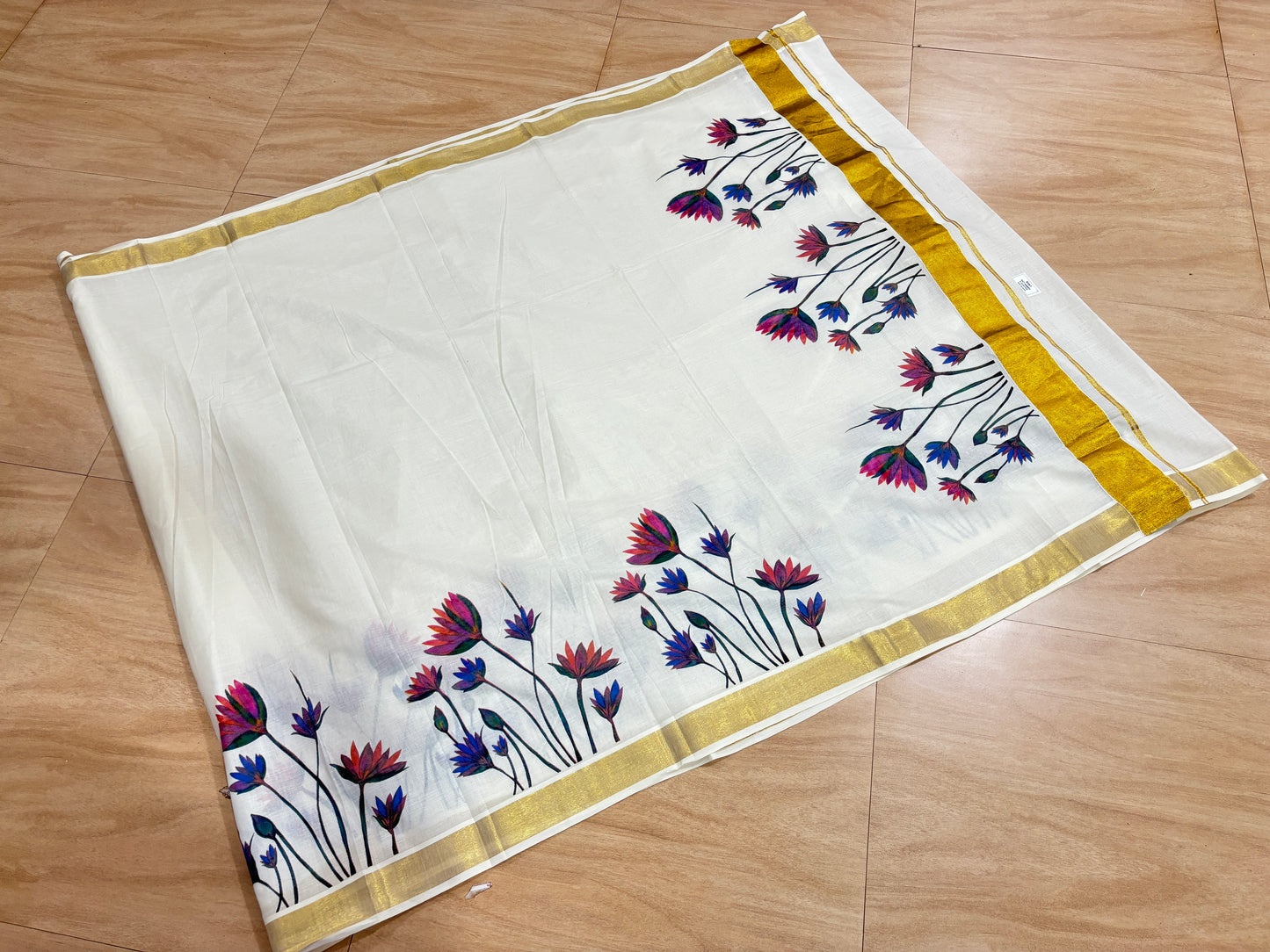 SS93- Ambal cotton kasavu saree