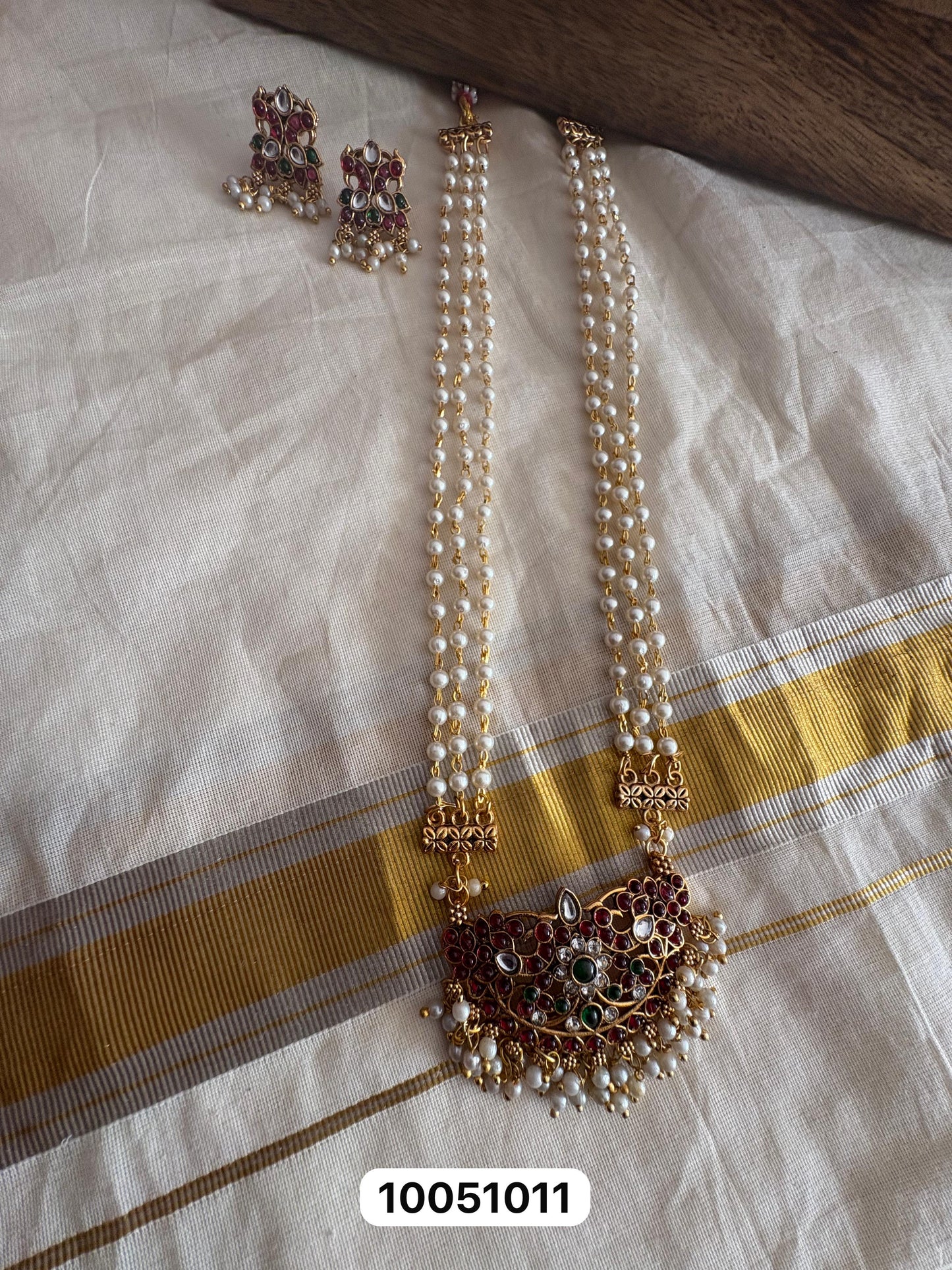 JL10051011 Pearl neck set JEWELLERY
