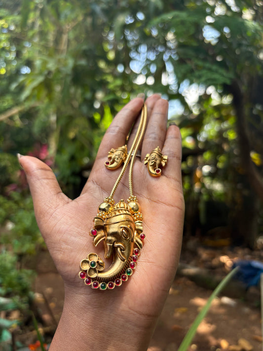 JL10031011 Ganashwara neck set JEWELLERY