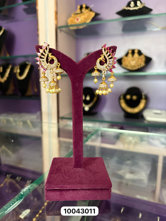 JL10043011 Peacock earrings JEWELLERY
