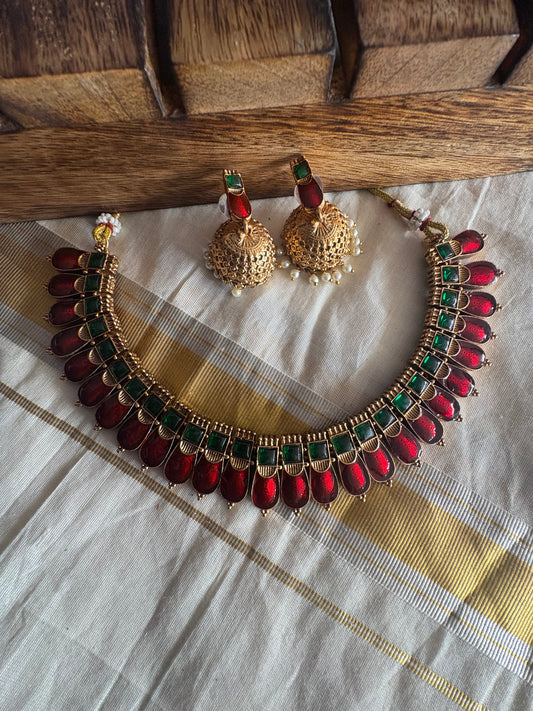 JL10039011 Kovai Palakka neck set jewellery