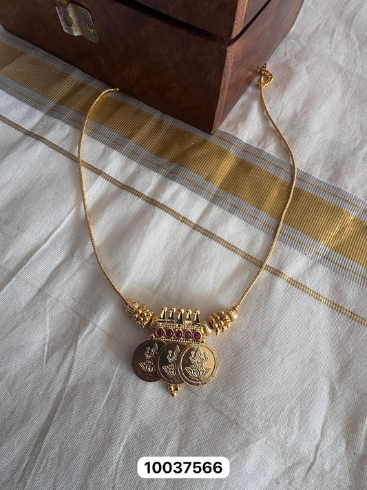 JL10037566 Lakshmi Coin neck set JEWELLERY