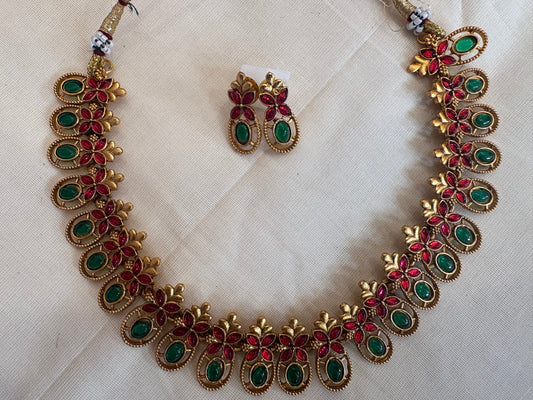 JL20028511 Olivia palakka neck set JEWELLERY