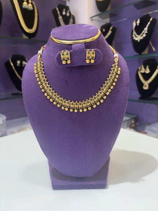 JL10051011 Shivakshi  neck set jewellery