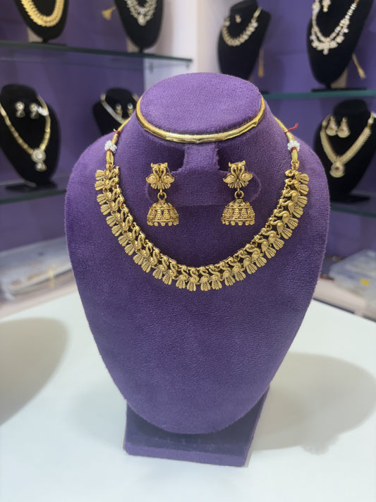 JL30030511 Peacock neck set jewellery