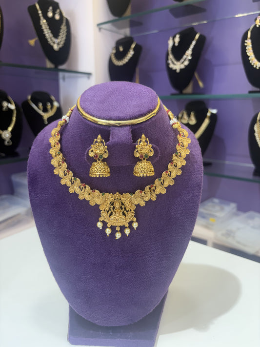 JL30028011 Lakshmi neck set JEWELLERY