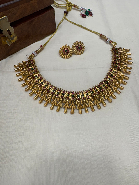 JL10030011/3 Multi colour neck set jewellery