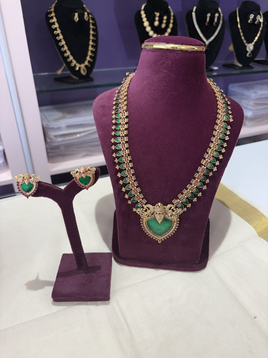 JL10057081 Palakka neck set JEWELLERY