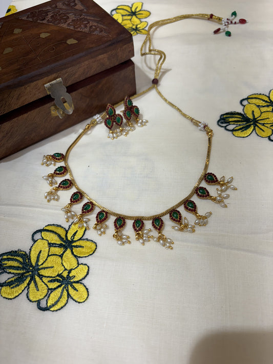 JL20033011/4 Traditional neck set jewellery