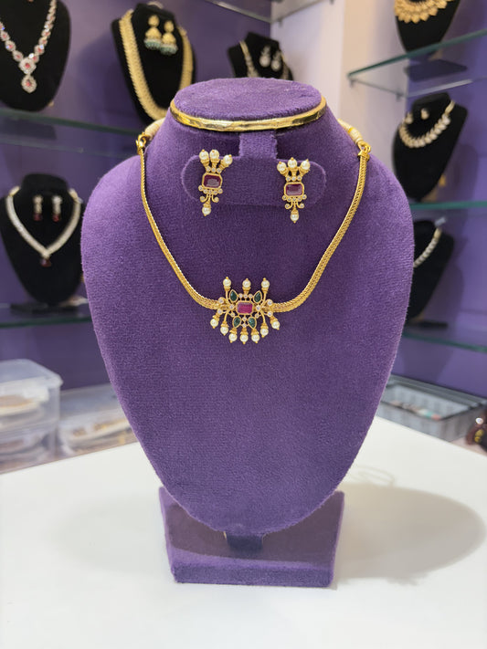JL100285111 Temple outfit Neck set jewellery