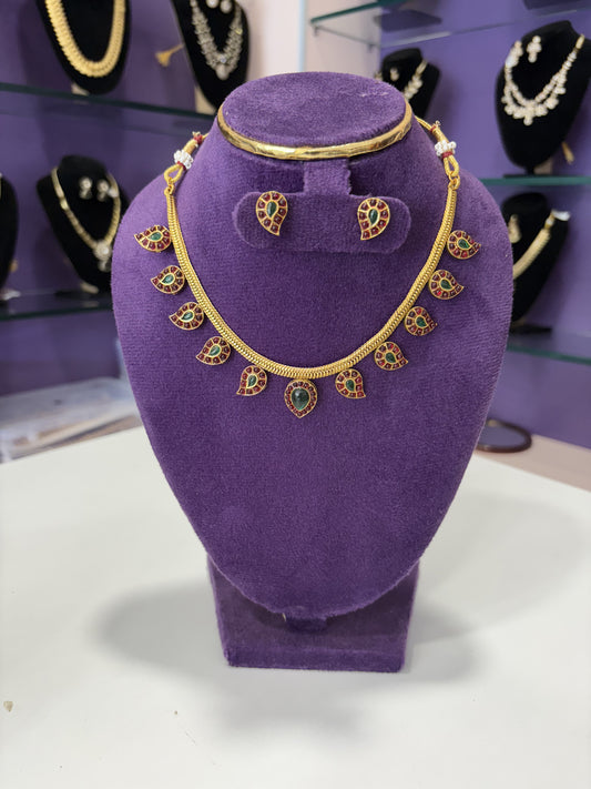JL20033011/1 simple Antique neck set jewellery