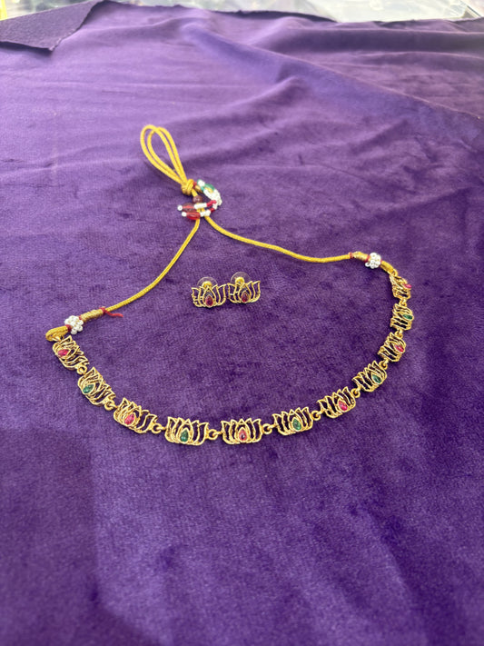 JL10020011 Lotus neck set jewellery