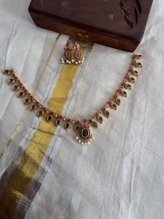 JL10057544 Arati podi inspired necklace