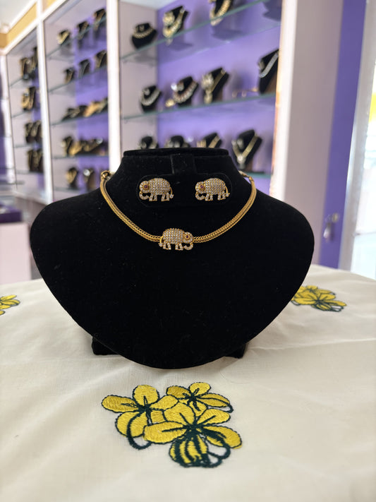 JL1004351021 Elephant Choker JEWELLERY