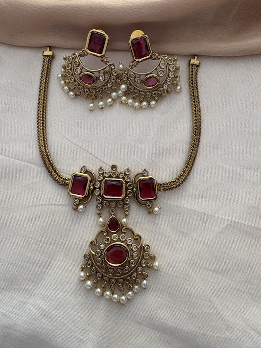 JL100635102 Premium neck set JEWELLERY