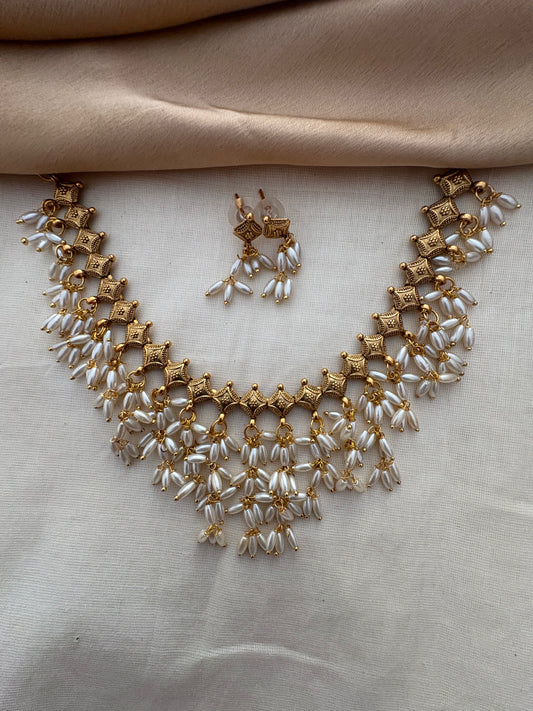 JL10058511/1 Rice pearl necklace JEWELLERY