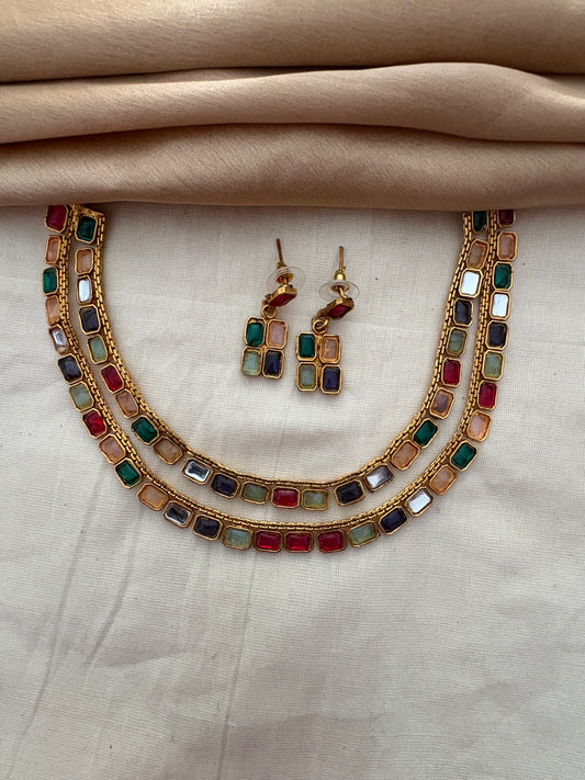 JL100330111 Multi Colour necklace JEWELLERY
