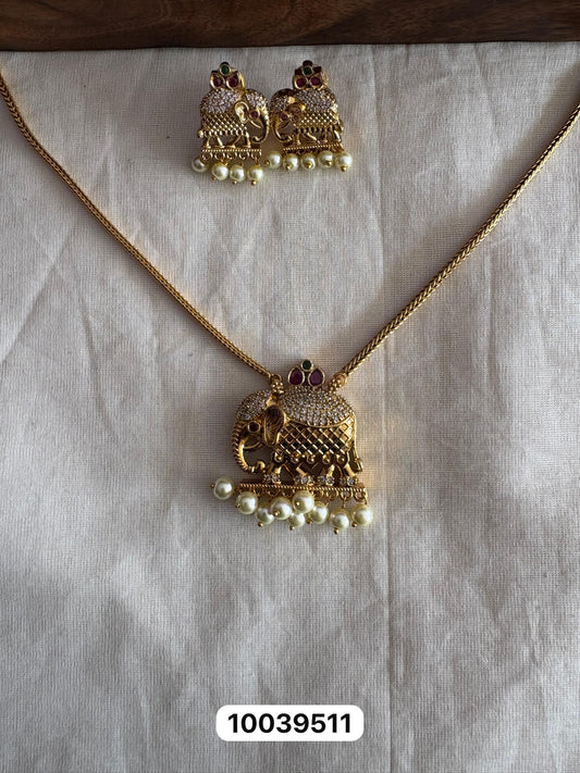 JL10039511 Elephant neck set JEWELLERY