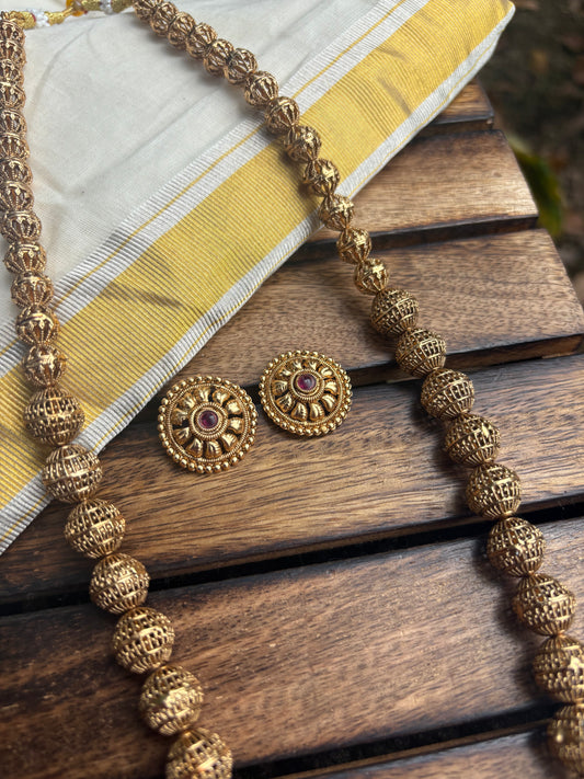 JL10058011 Rudra long neck set JEWELLERY