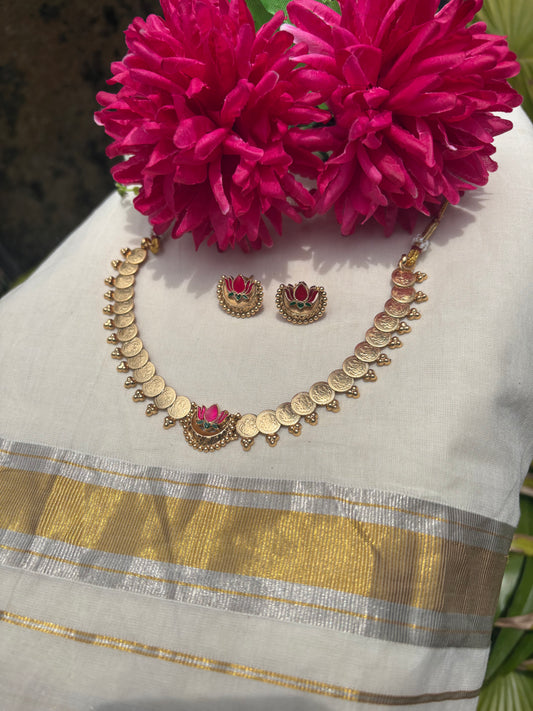JL10039011 Lakshmi Coin necklace