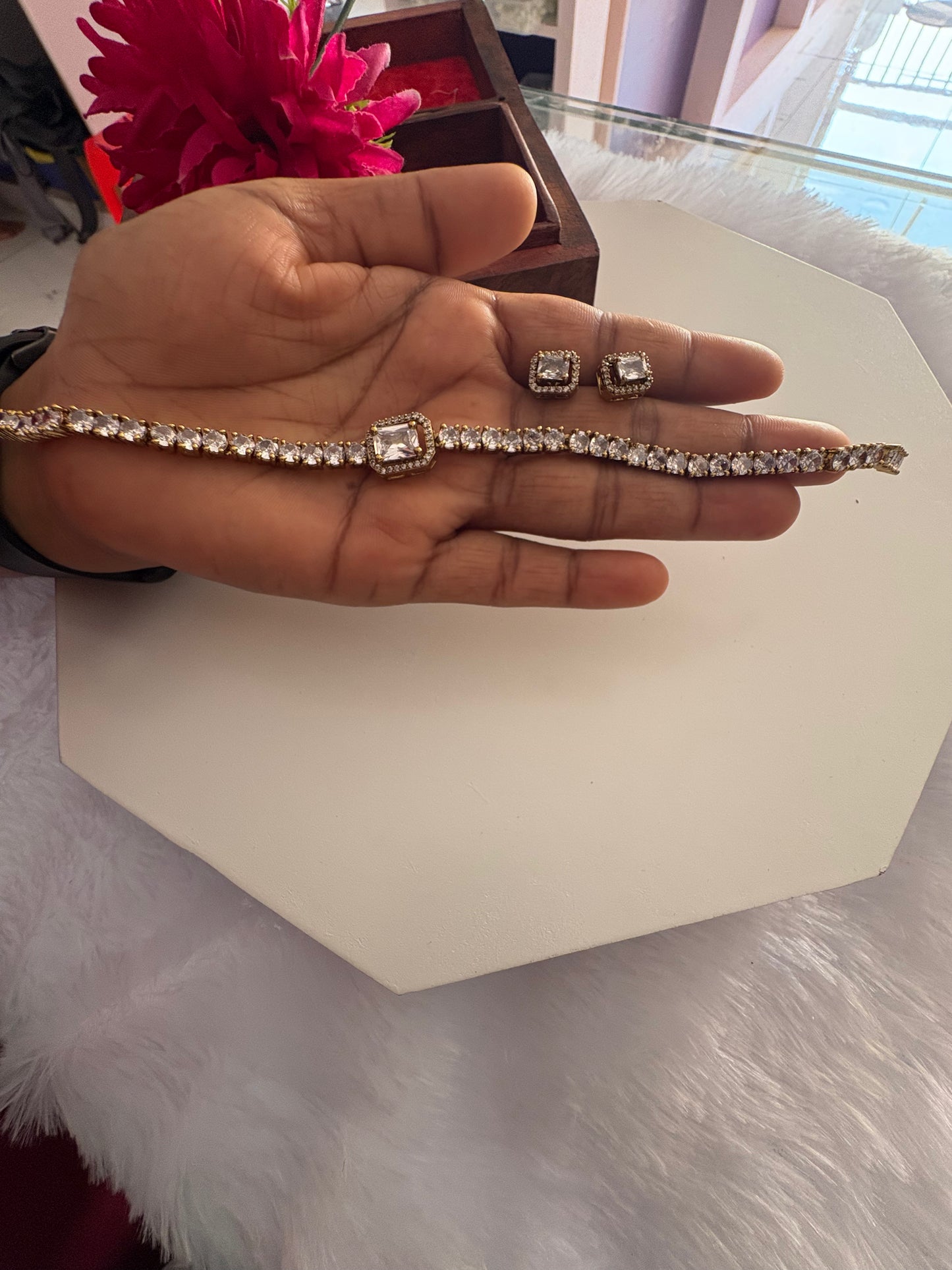 JL100675102 Diya necklace JEWELLERY (4 in 1)